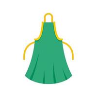 Woman apron icon, flat style vector