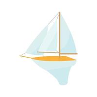 Boat icon, cartoon style vector