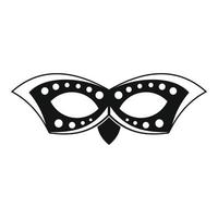 Event mask icon, simple style vector