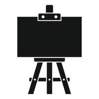 Education easel icon, simple style vector