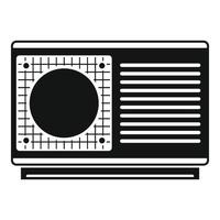 icono de parte del acondicionador, estilo simple vector