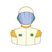 Astronaut icon, cartoon style vector