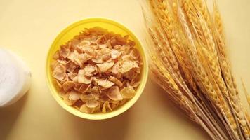 Corn cereal and wheat branches video