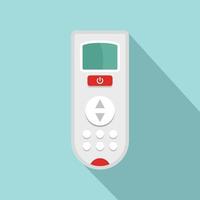 Remote control of conditioner icon, flat style vector