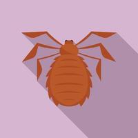 Forest bug icon, flat style vector