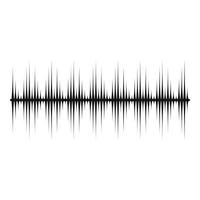 Equalizer digital icon, simple black style vector