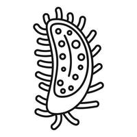 Allergens virus icon, outline style vector