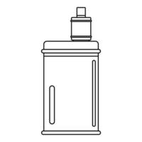 icono de mod de vape, estilo de esquema vector