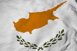 Waving flag of Cyprus in 3D rendering photo