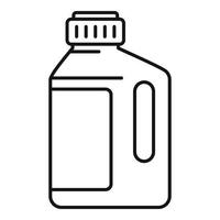 Cleaner protect bottle icon, outline style vector