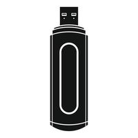 Computer flash drive icon, simple style vector