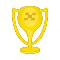 Cup for first place icon, cartoon style vector