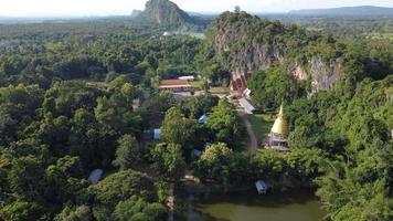 Aerial view of forest in thailand. photo