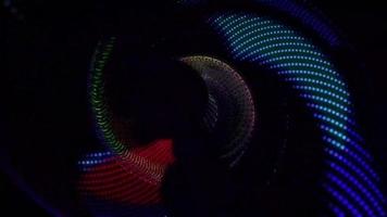 colorful circle animation discotheque
