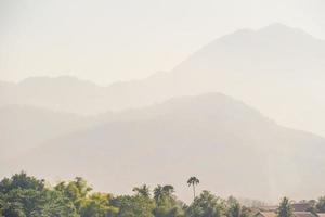 Rural landscape in East Asia photo