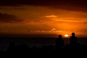 Colourful sky at sunset photo