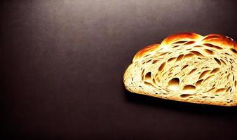 Oven - traditional fresh hot cooked bread. Bread close shooting. photo