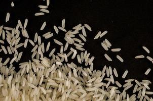 Rice on black photo