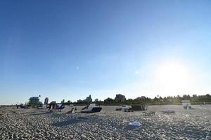 Miami, Florida, 2022 - People on the beach photo