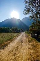 Rural landscape in East Asia photo