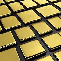 Gold ingots. Stack of gold bars, Financial concepts. photo