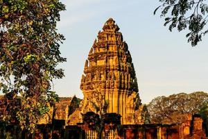 Ancient Buddhist temple in East Asia photo