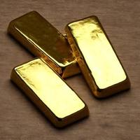 Gold ingots. Stack of gold bars, Financial concepts. photo