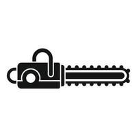 Cutter chainsaw icon, simple style vector