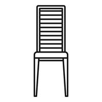 Outdoor furniture chair icon, outline style vector