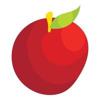 Apple icon, cartoon style vector