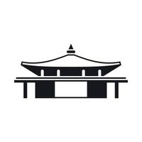 Temple icon, simple style vector