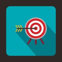 Target icon in flat style vector