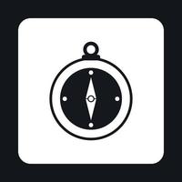 Compass icon, simple style vector