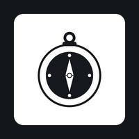 Compass icon, simple style vector