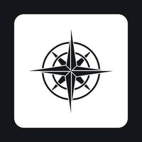 Sign of compass icon, simple style vector