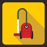 Vacuum cleaner icon, flat style vector