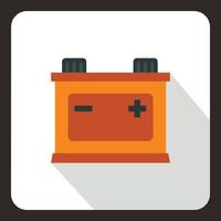 Car battery icon in flat style vector