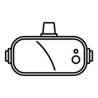 Game goggles icon, outline style vector