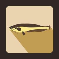 Atlantic mackerel, Scomber scombrus icon vector