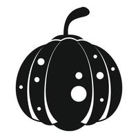 Autumn pumpkin icon, simple style vector