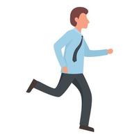 Running manager icon, flat style vector