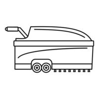 Hall vacuum cleaner icon, outline style vector