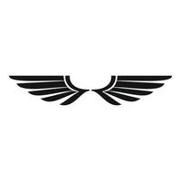 Falcon wings icon, simple style vector