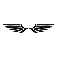 Falcon wings icon, simple style vector