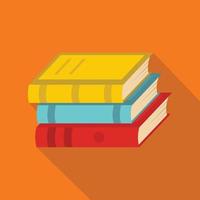 Book school icon, flat style vector