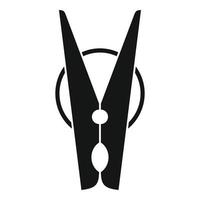Clothes pin icon, simple style vector