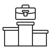 Opportunity podium icon, outline style vector