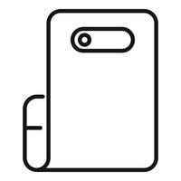 Flex display icon, outline style vector