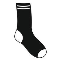 Sock icon, simple style vector