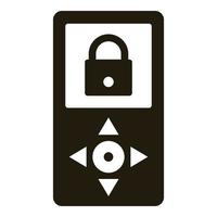 Remote camera control icon, simple style vector